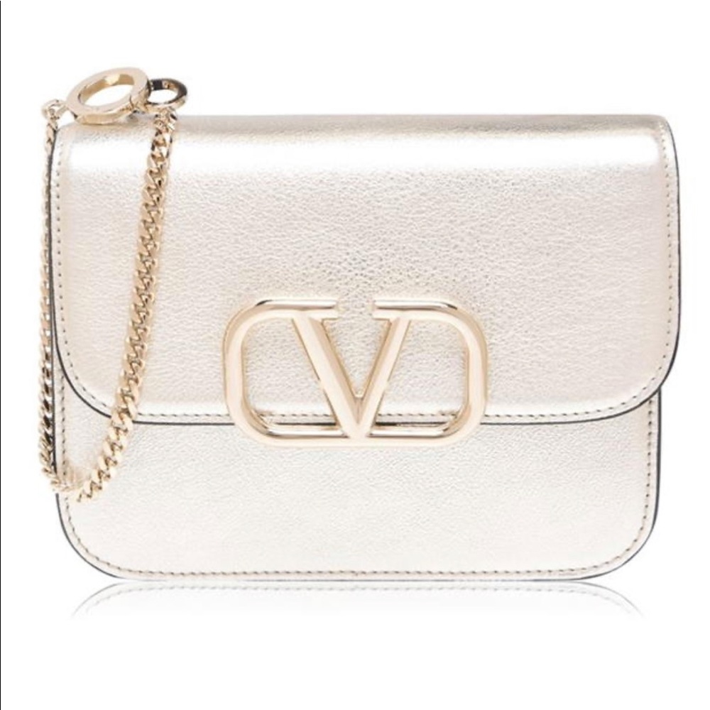NEW VALENTINO V ring gold camera bag